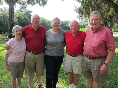 The "old folk" of the family here for the wedding ......